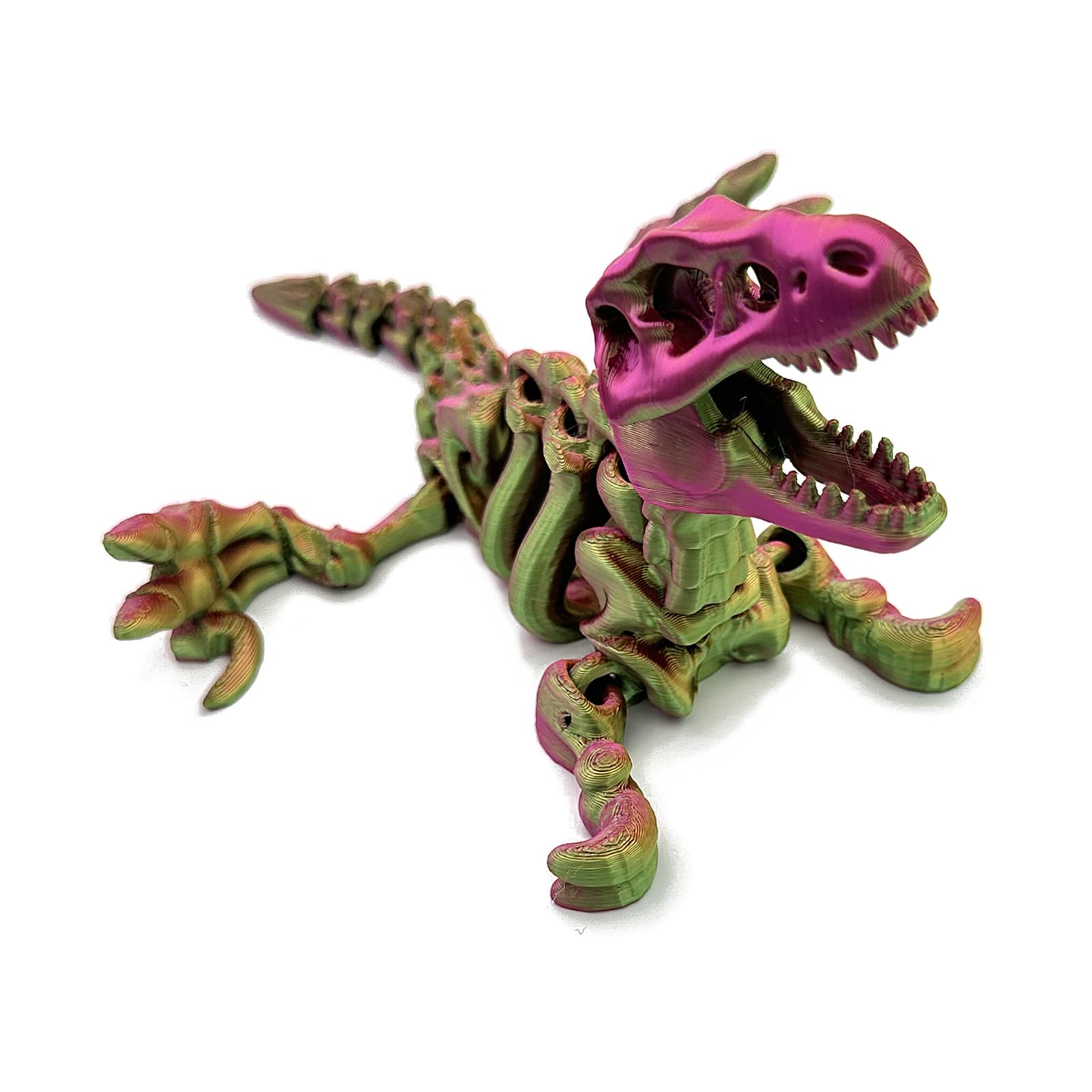 Kamuflaj Raptor Eklemli İskelet Figürü (OF004)